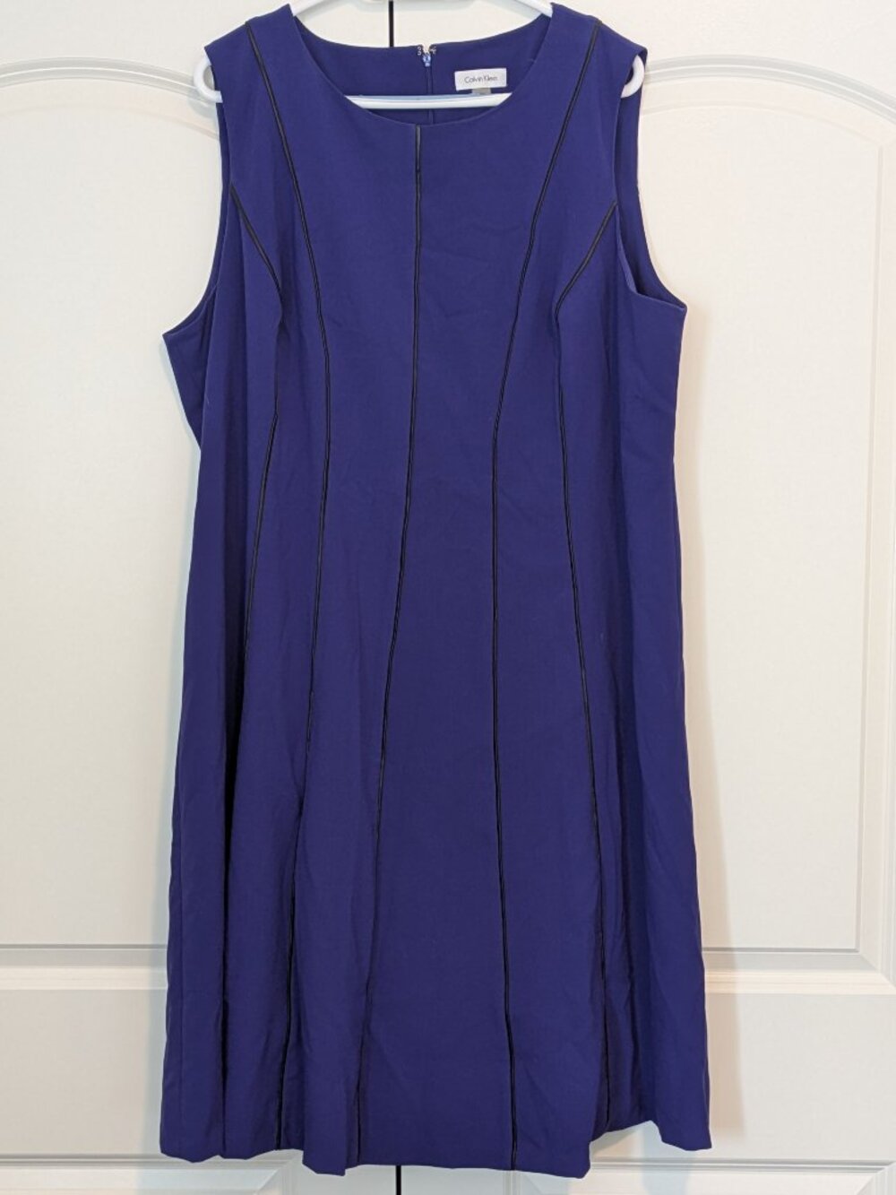 Bright Blue-Purple Calvin Klein Shift Dress, 22W